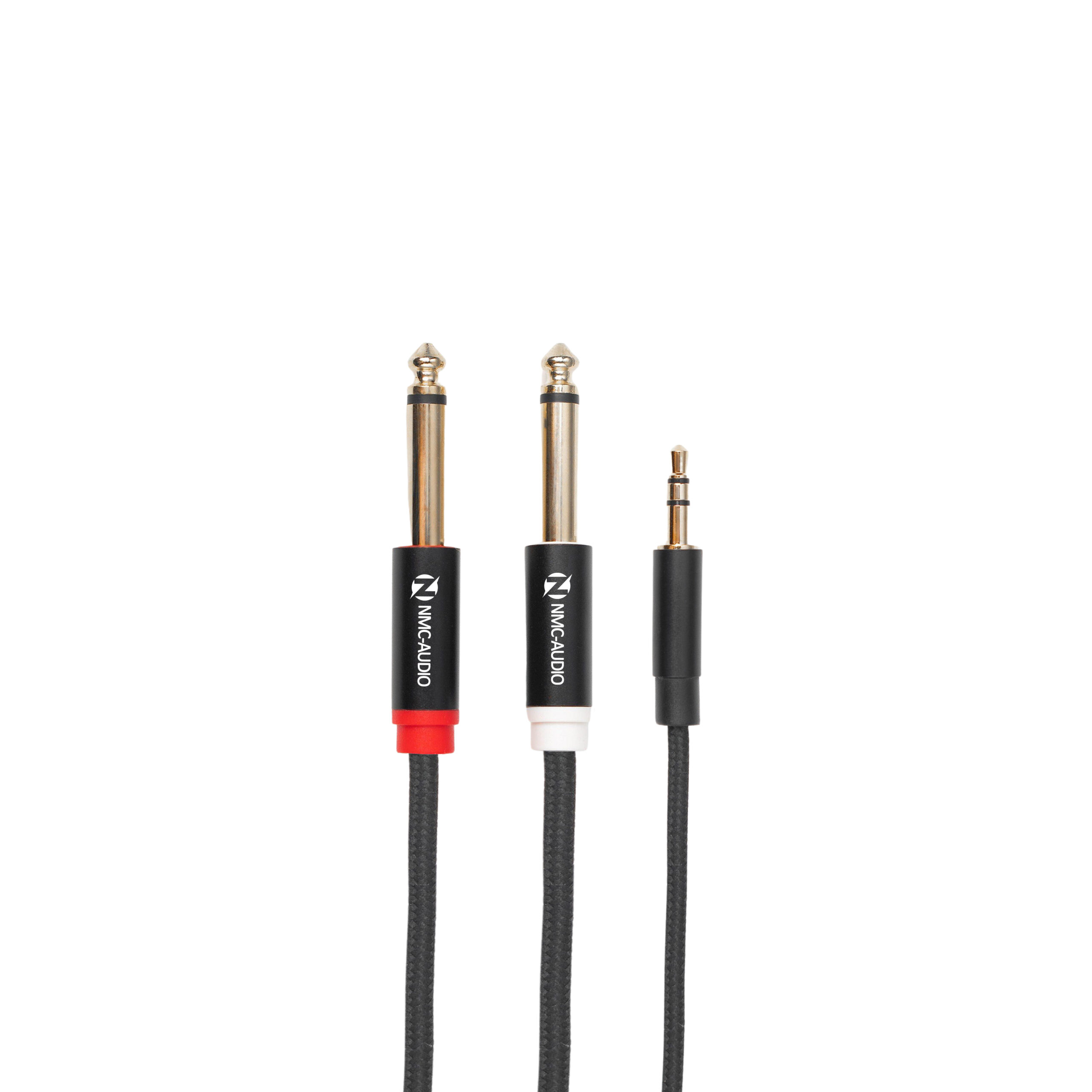 Dây Cáp Âm Thanh	NMC-AUDIO NMC-C233 (1 đầu 3.5mm stereo đực ra 2 đầu 6.35mm mono đực)